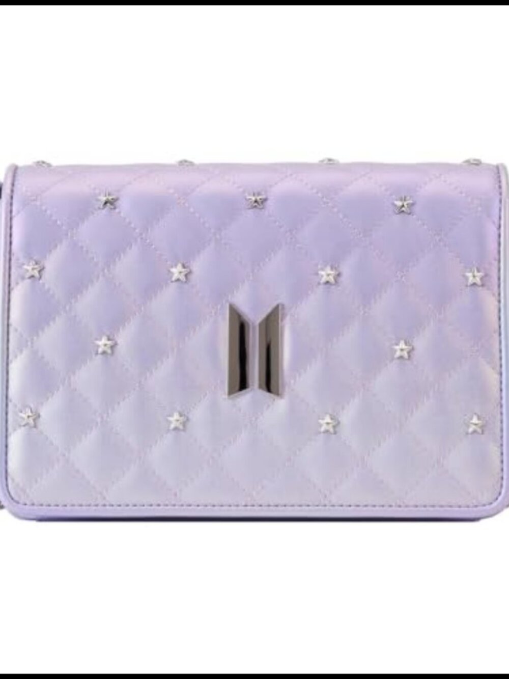 BTS Loungefly Crossbody Bag Faux Leather Iridescent Star Studs